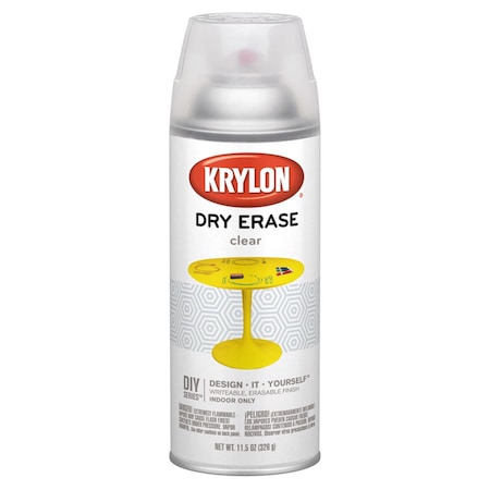 Krylon Krylon Dry Erase Clear Dry Erase Spray Paint 12 oz K03940000